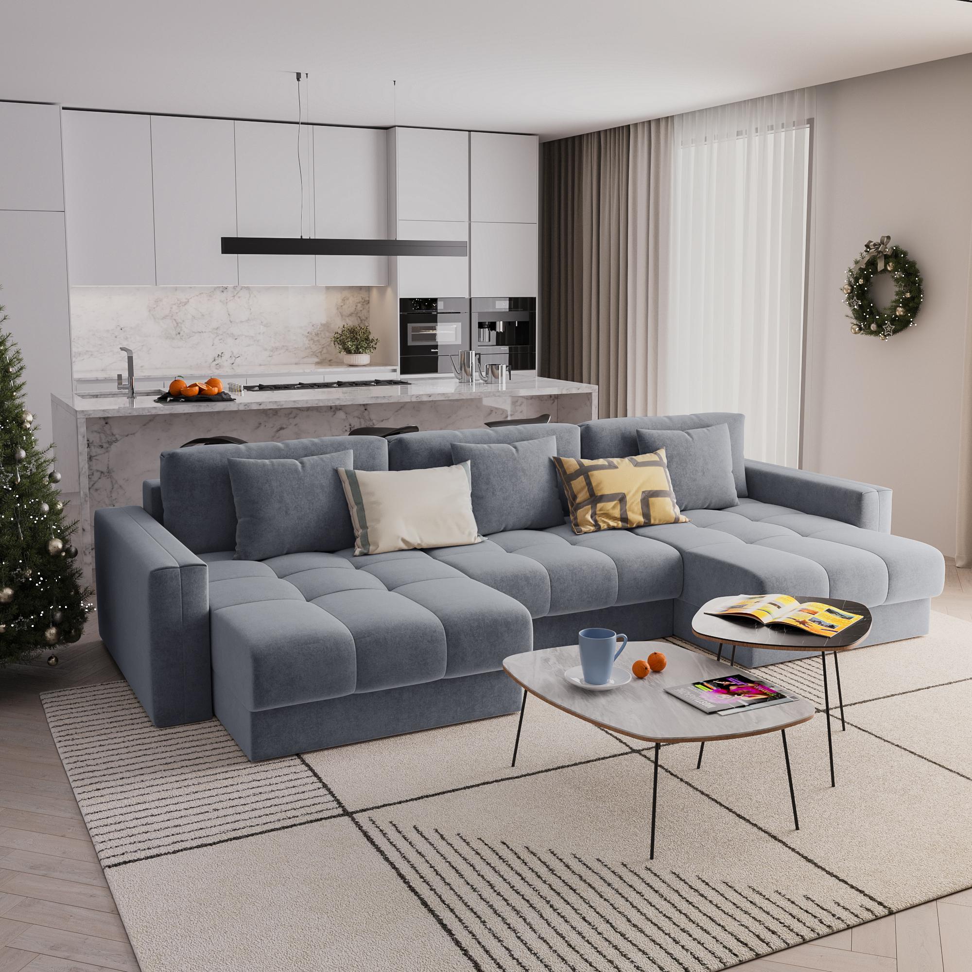 Lazurit Диван угловой П-образный Дензел