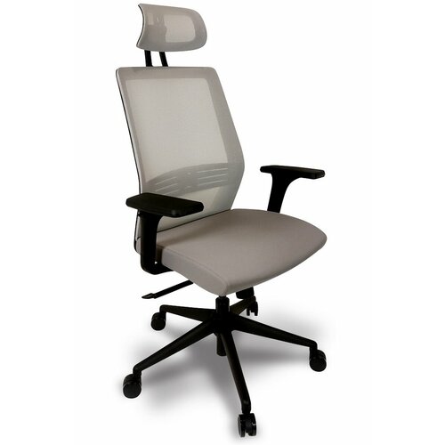 Эргономичное офисное кресло Falto Soul-Automatic SOL-AUTOMATIC-01KAL (серое, каркас черный)