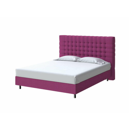 PROxSON Кровать Tallinn Boxspring Standart (Ткань: Рогожка Savana Berry (фиолетовый)) 200x200