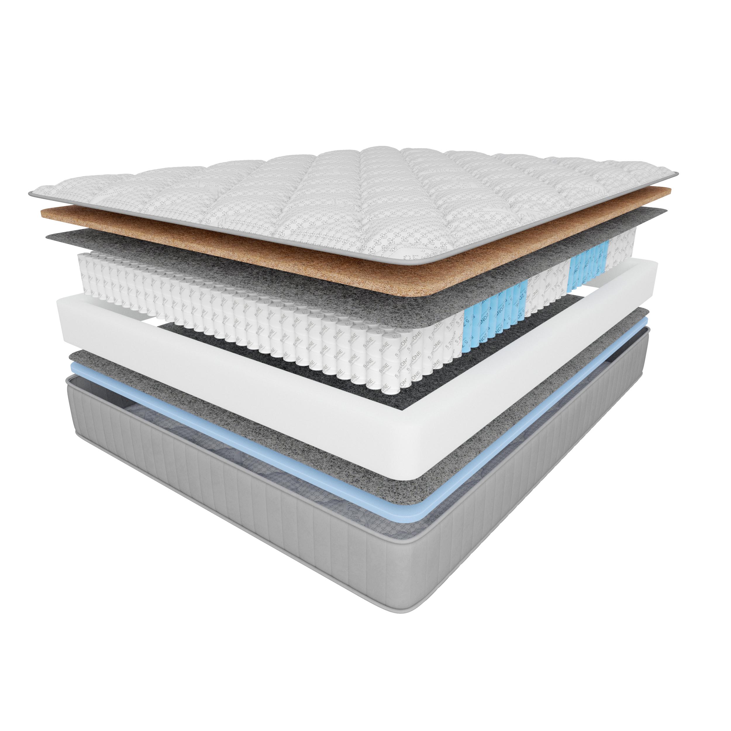 Lazurit Матрас Амедео 200x200 с пружинным блоком 5 Zone Ortho Support System