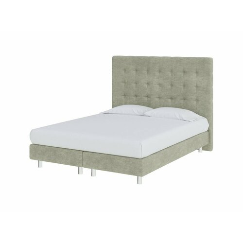 PROxSON Кровать Madrid Boxspring Elite (Ткань: Велюр Лофти Олива) 140x200