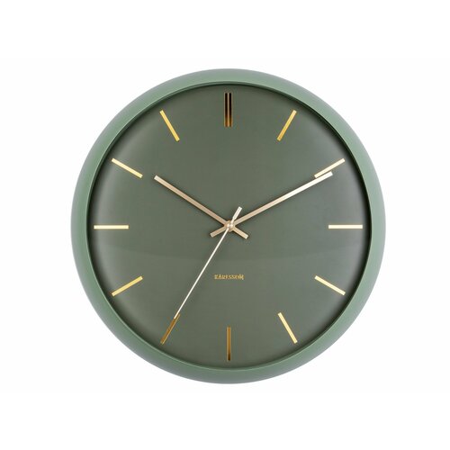 Часы настенные Karlsson GLOBE зеленый, металл, стекло