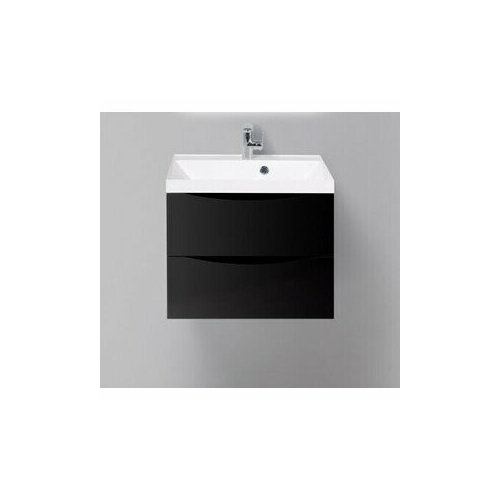 Тумба с раковиной BelBagno Marino 60 nero lucido (MARINO-600-2C-SO-NL-P, BB600/450-LV-MR-AST)