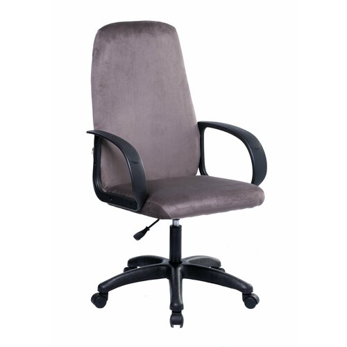 Кресло компьютерное офисное Tron C1 велюр FLORA Standard, серо-коричневый