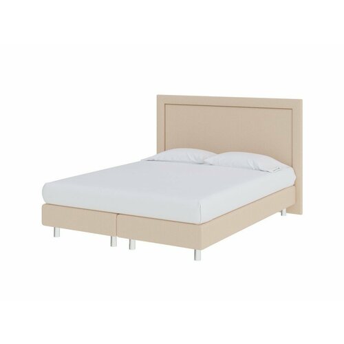 PROxSON Кровать London Boxspring Elite (Ткань: Рогожка Savana Camel (бежевый)) 200x200