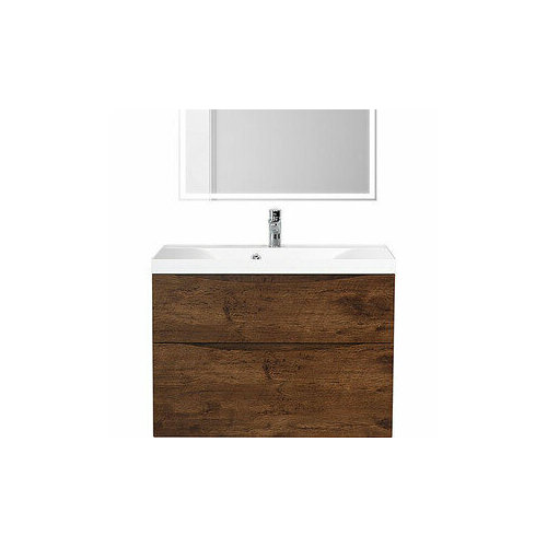 Тумба с раковиной BelBagno Marino-H60 90 PR rovere moro (MARINO-H60-900-2C-SO-RW-P, BB900/450-LV-MR-PR)