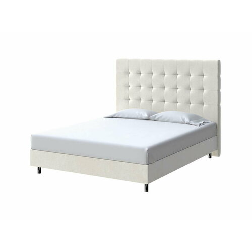 PROxSON Кровать Madrid Boxspring Standart (Ткань: Велюр Лофти Лён) 160x200