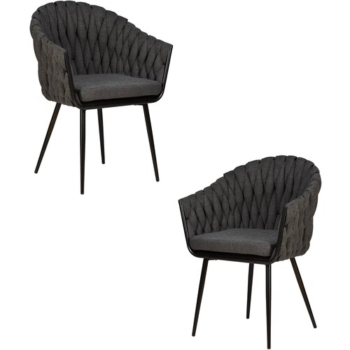 Комплект стульев DOBRIN Matilda, металл/текстиль, 2 шт.