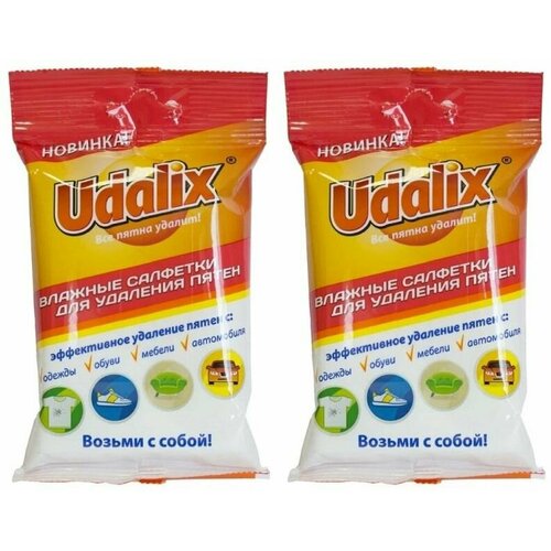 Udalix Влажные салфетки для удаления пятен, 2 шт.