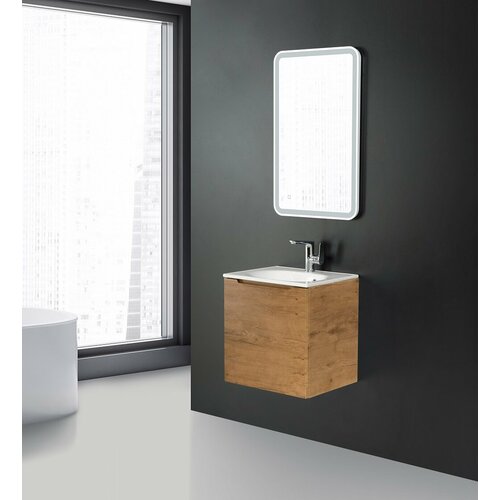 Тумба под раковину подвесная с одним ящиком 496x392x400 BelBagno Rovere Nature ETNA-500-1C-SO-RN-P