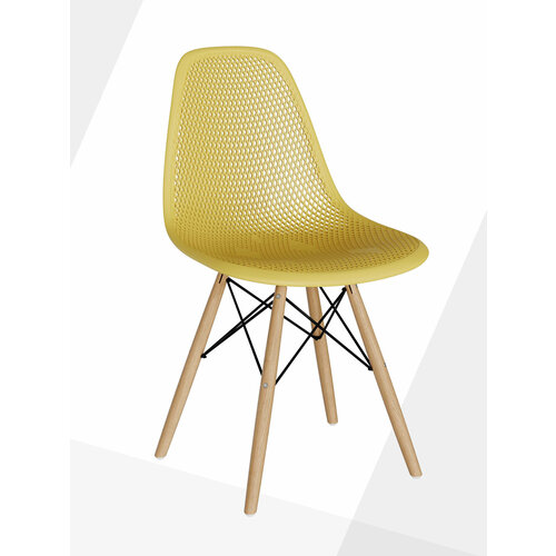 Стул для кухни, гостиной, столовой со спинкой EAMES DSW, мебель для дачи и офиса, 1 шт