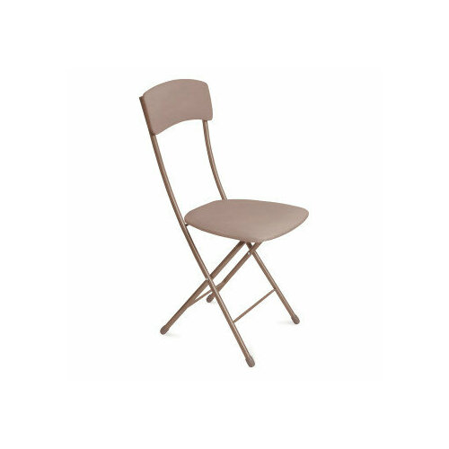 Стул складной НИКА ССН2/13, мягкая спинка, квадратное сиденье, коричневый/коричневый