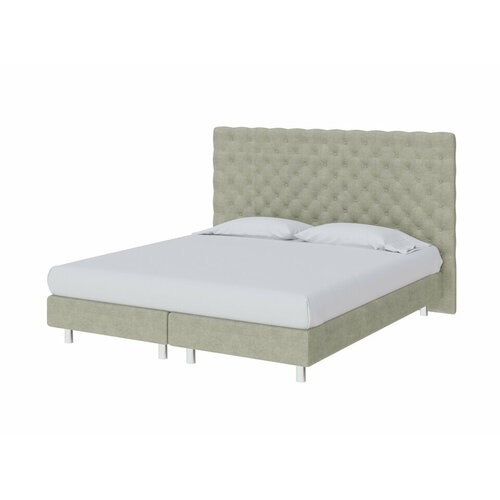 PROxSON Кровать Paris Boxspring Lift (Ткань: Велюр Лофти Олива) 160x200