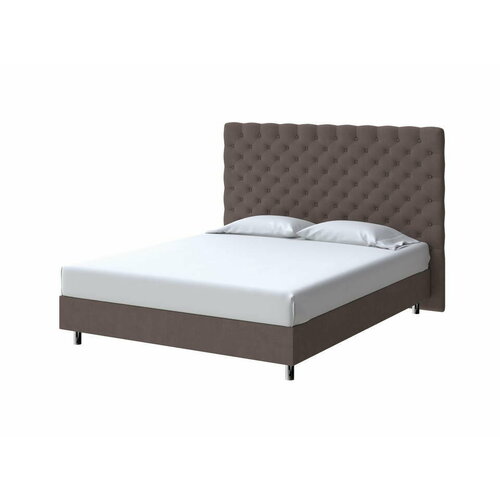 PROxSON Кровать Paris Boxspring Standart (Ткань: Рогожка Тетра Брауни) 180x200