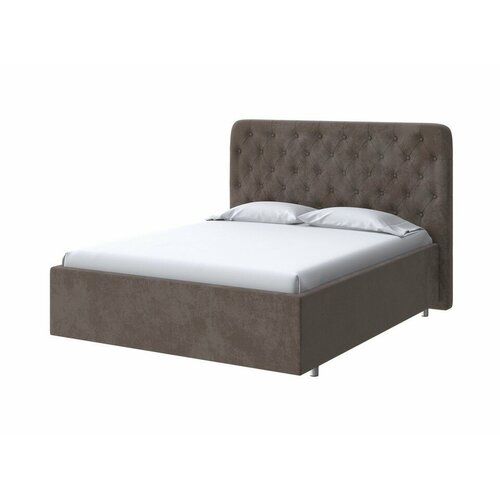 PROxSON Кровать Classic Large (Ткань: Велюр Casa Кофейный) 80x200