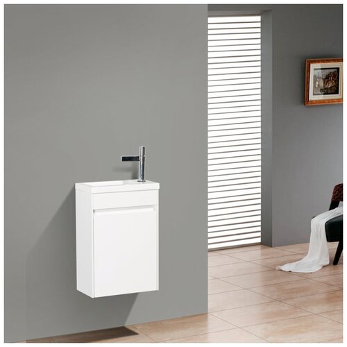 Тумба с раковиной BelBagno Pietra Mini 46 R bianco lucido