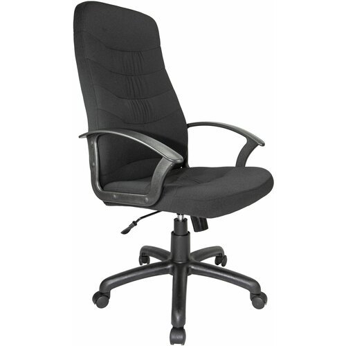 Компьютерное кресло для руководителя Riva Chair RCH 1200 S PL ткань Черный