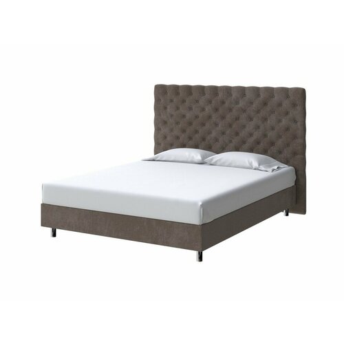 PROxSON Кровать Paris Boxspring Standart (Ткань: Велюр Casa Кофейный) 160x200