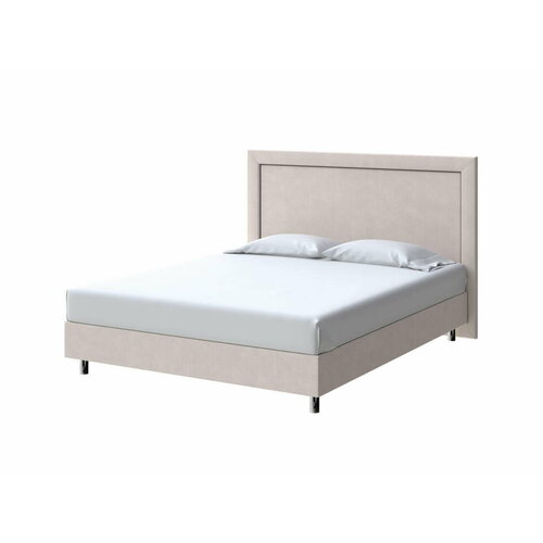 PROxSON Кровать London Boxspring Standart (Ткань: Рогожка Тетра Бежевый) 180x200