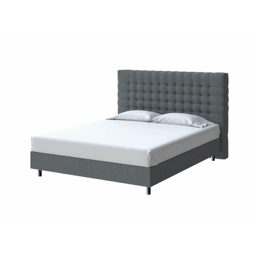 PROxSON Кровать Tallinn Boxspring Standart (Ткань: Рогожка Savana Grey (серый)) 80x200