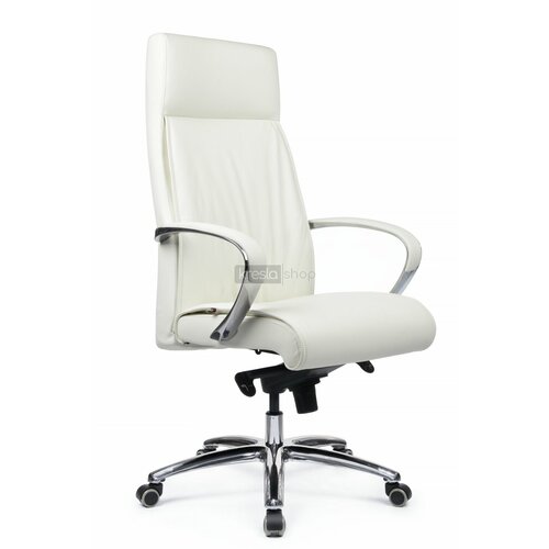 Кресло для руководителя Riva Design Gaston 9164 белая кожа