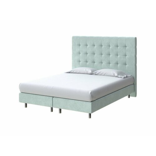 PROxSON Кровать Madrid Boxspring Elite (Ткань: Велюр Casa Мятный) 180x200