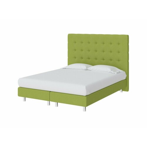 PROxSON Кровать Madrid Boxspring Elite (Ткань: Рогожка Тетра Яблоко) 90x200