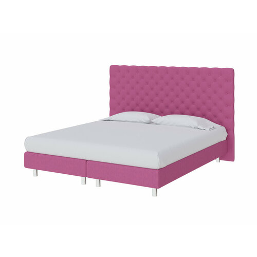 PROxSON Кровать Paris Boxspring Elite (Ткань: Рогожка Savana Berry (фиолетовый)) 120x200