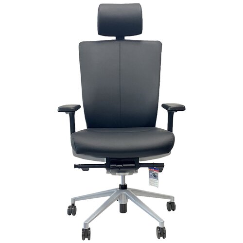 Компьютерное кресло Schairs AEON-F01SX офисное, обивка: натуральная кожа, цвет: black