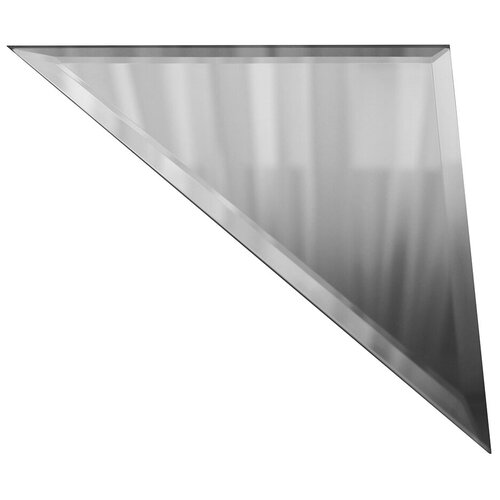 Плитка зеркальная треугольная 300х300х4 мм Дом стекольных технологий серебряная с фацетом