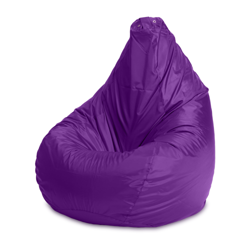 Пуффбери кресло-мешок груша L пурпурный оксфорд 110 л