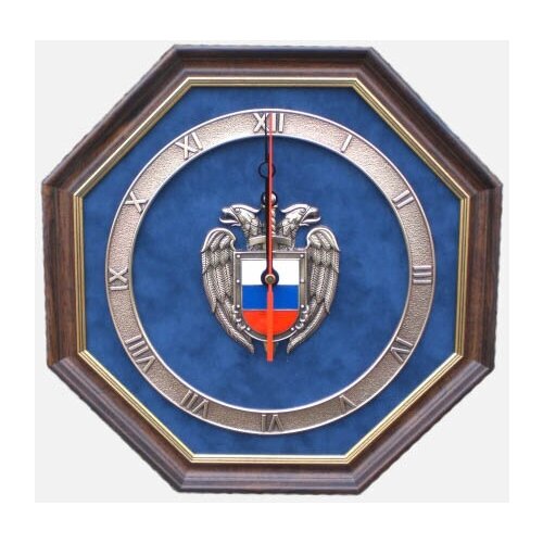 Настенные часы Эмблема Федеральной службы охраны РФ (ФСО России) 34х34 см GAL-12-082/ЧП-11