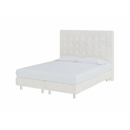 PROxSON Кровать Madrid Boxspring Lift (Ткань: Велюр Лофти лён) 80x200