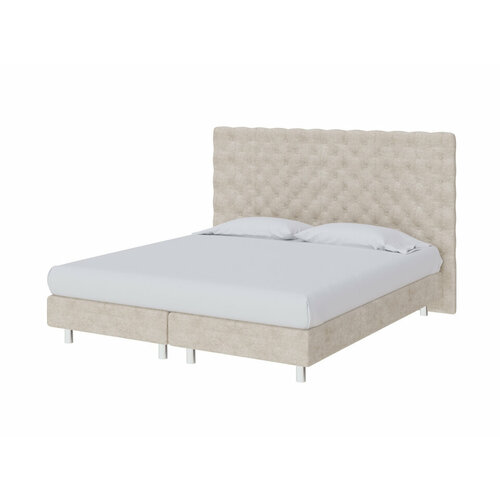 PROxSON Кровать Paris Boxspring Lift (Ткань: Велюр Лофти Тауп) 200x200