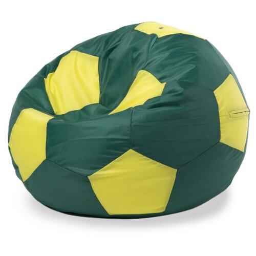 Пуффбери кресло-мешок Мяч XL зеленый/желтый оксфорд 350 л