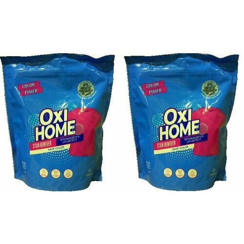 OXI Кислородный пятновыводитель HOME, для цветных вещей, 1 кг, 2 шт