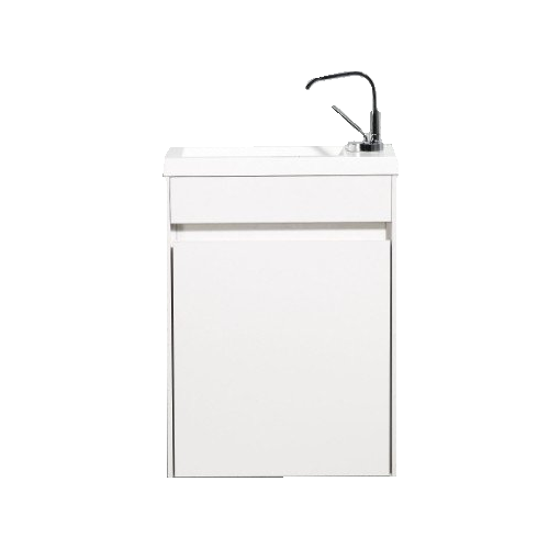 Тумба с раковиной Belbagno PIETRA MINI 40 подвесная Bianco Lucido