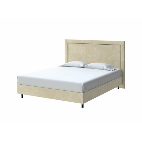 PROxSON Кровать London Boxspring Standart (Ткань: Велюр Лофти Айвори) 80x200