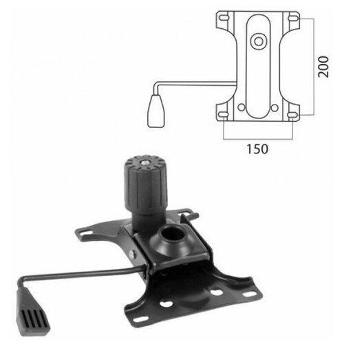 Механизм качания для кресла, "Top-Gun", межцентровое расстояние крепежа 150х200 мм