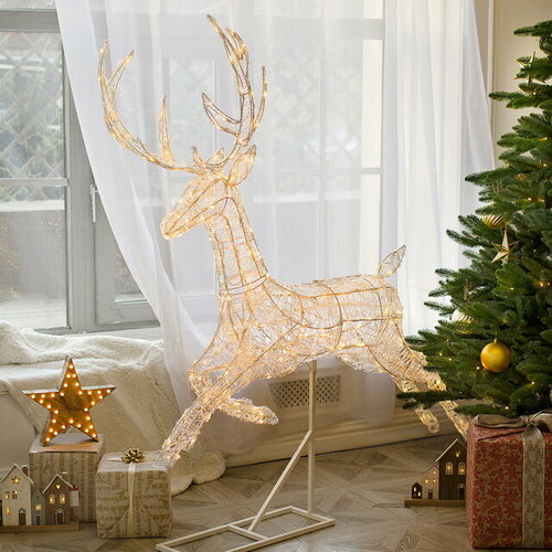 Winter Deco Светодиодный олень Зефир 155 см, 300 теплых белых LED ламп, IP44 3060118
