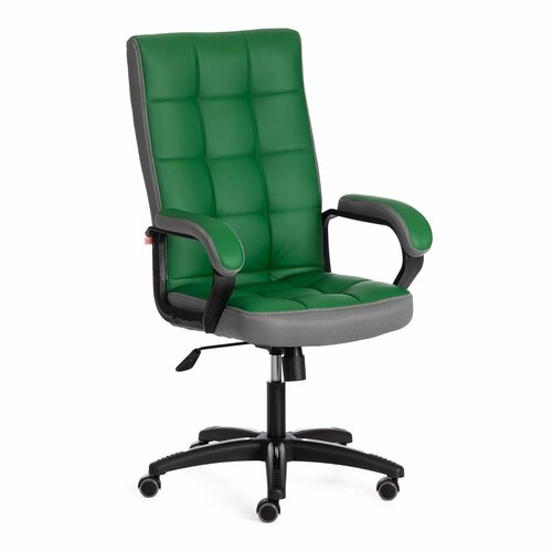 Компьютерное кресло TetChair TRENDY (22) кожзам/ткань, зеленый/серый, 36-001/12