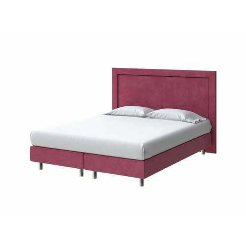 PROxSON Кровать London Boxspring Elite (Ткань: Велюр Casa Винный) 90x200