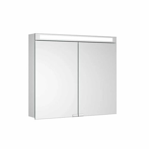 Зеркальный шкаф Keuco Royal E-One 44302171301, 80x70 см, с подсветкой, алюминий серебристый