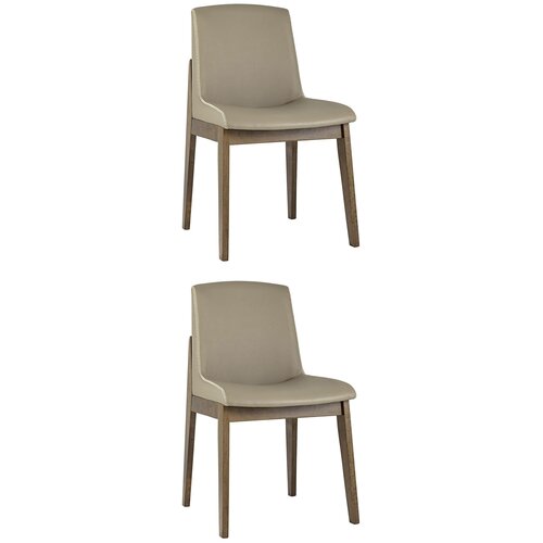 Комплект из двух стульев TRIXETY KIRBI, бежевая экокожа