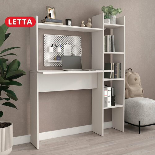 Стол-стеллаж Ultra Lite с белым тиснением, модель 1088x1382x400