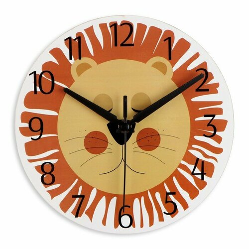 Соломон Часы настенные "Лёва", дискретный ход, d-23.5 см, 1 АА