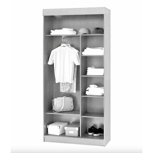 Шкаф-купе Андрей-Эконом (евро) (1000*2100*416 мм), анкор светлый