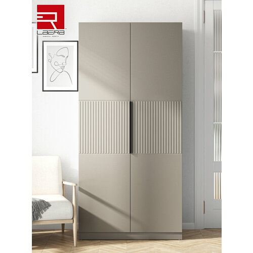 LAERA Шкаф распашной для одежды со штангой 100х52х210 см тейлор глиняно-серый