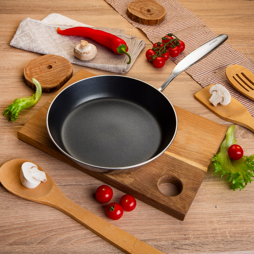 Сковорода из нержавеющей стали Hotberg 20 см, с антипригарным покрытием для всех видов плит