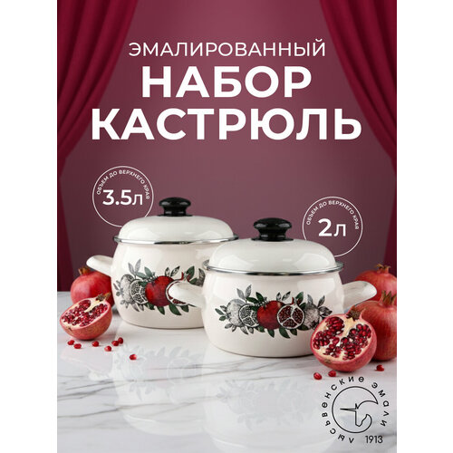 Набор кастрюль эмалированных Лысьвенские эмали 
